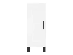 Aparador buffet cómoda mueble mueble de almacenaje organizador cocina salón salón 34,5 x 34 x 90 cm madera contrachapada blanco 02_0030251