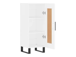 Aparador buffet cómoda mueble mueble de almacenaje organizador cocina salón salón 34,5 x 34 x 90 cm madera contrachapada blanco 02_0030251