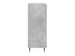 Aparador buffet cómoda mueble mueble de almacenamiento organizador cocina salón salón 69,5 x 34 x 90 cm madera contrachapada gris 02_0032064