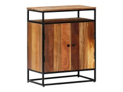 Aparador buffet mueble consola mueble de almacenamiento lateral 76 cm madera maciza recuperada y acero 4402059