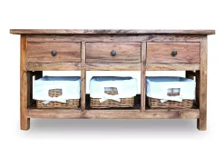 Aparador buffet mueble consola mueble de almacenamiento madera maciza recuperada 100 cm 4402144