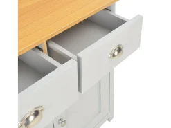 Aparador buffet mueble consola gris unidad de almacenamiento 79 cm 4402263