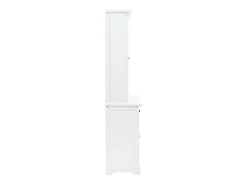 Aparador buffet mueble consola mueble de almacenaje mueble de porcelana con 4 puertas de MDF y madera de pino 180 cm 4402167
