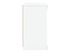 Aparador Cómoda Armario Armario Organizador Cocina Salón Salón con Luces LED 41 x 37 x 67 cm Blanco 02_0029852