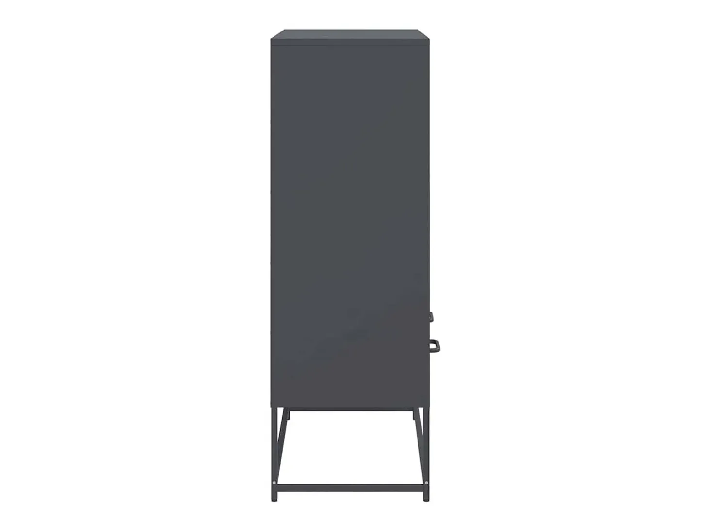 Aparador cómoda armario mueble organizador cocina salón salón alto 68 x 39 x 111,5 cm acero antracita 02_0032209
