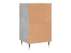 Aparador cómoda armario mueble organizador cocina salón salón juego de 2 40 x 35 x 70 cm madera contrachapada gris 02_0036846