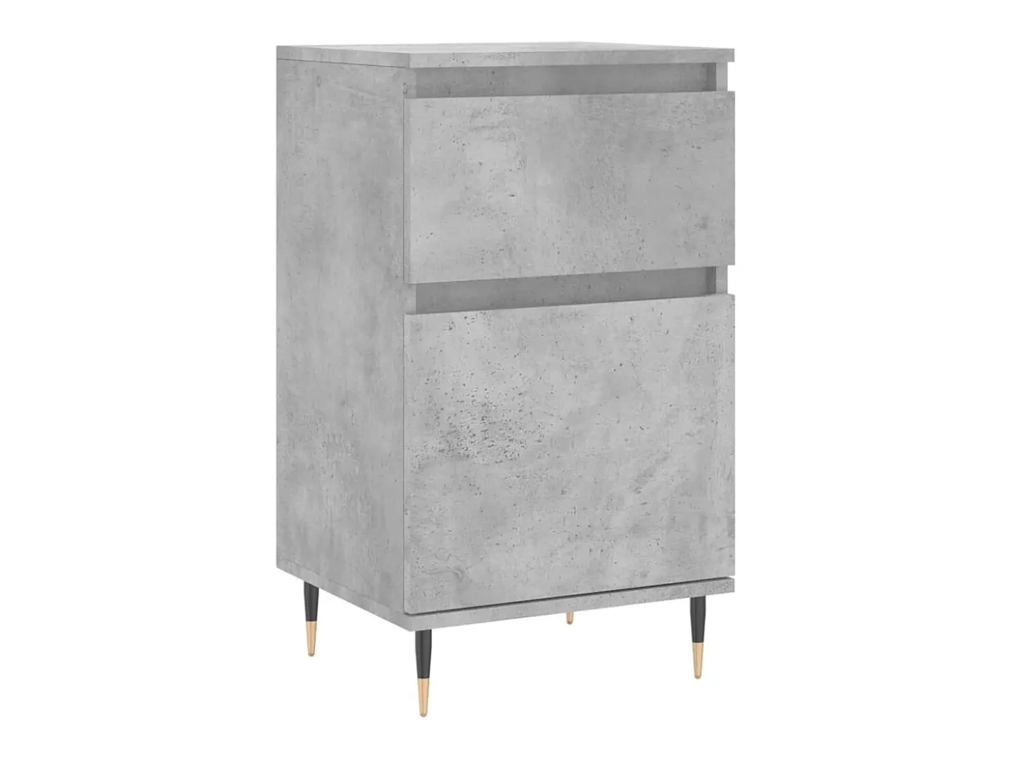Aparador cómoda armario mueble organizador cocina salón salón juego de 2 40 x 35 x 70 cm madera contrachapada gris 02_0036846