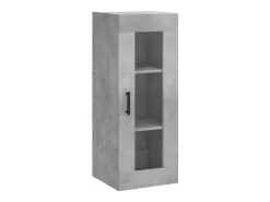 Aparador cómoda armario mueble organizador cocina salón salón alto 34,5 x 34 x 180 cm madera contrachapada gris 02_0034418