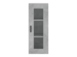 Aparador cómoda armario mueble organizador cocina salón salón alto 34,5 x 34 x 180 cm madera contrachapada gris 02_0034418