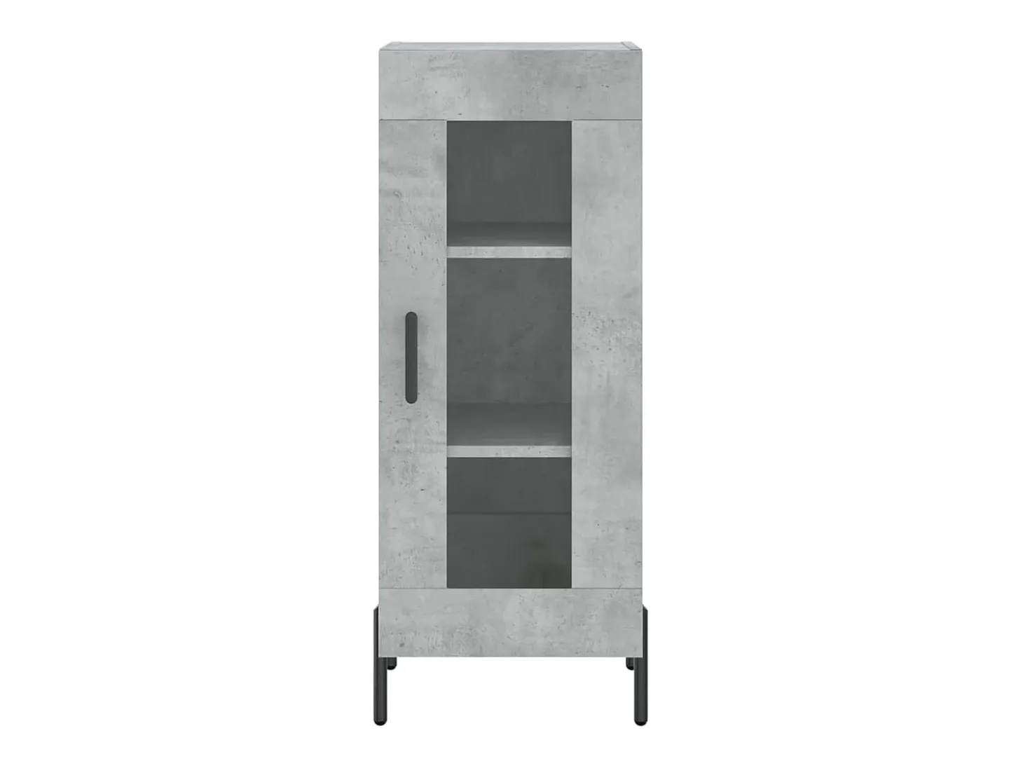 Aparador cómoda armario mueble organizador cocina salón salón alto 34,5 x 34 x 180 cm madera contrachapada gris 02_0034418