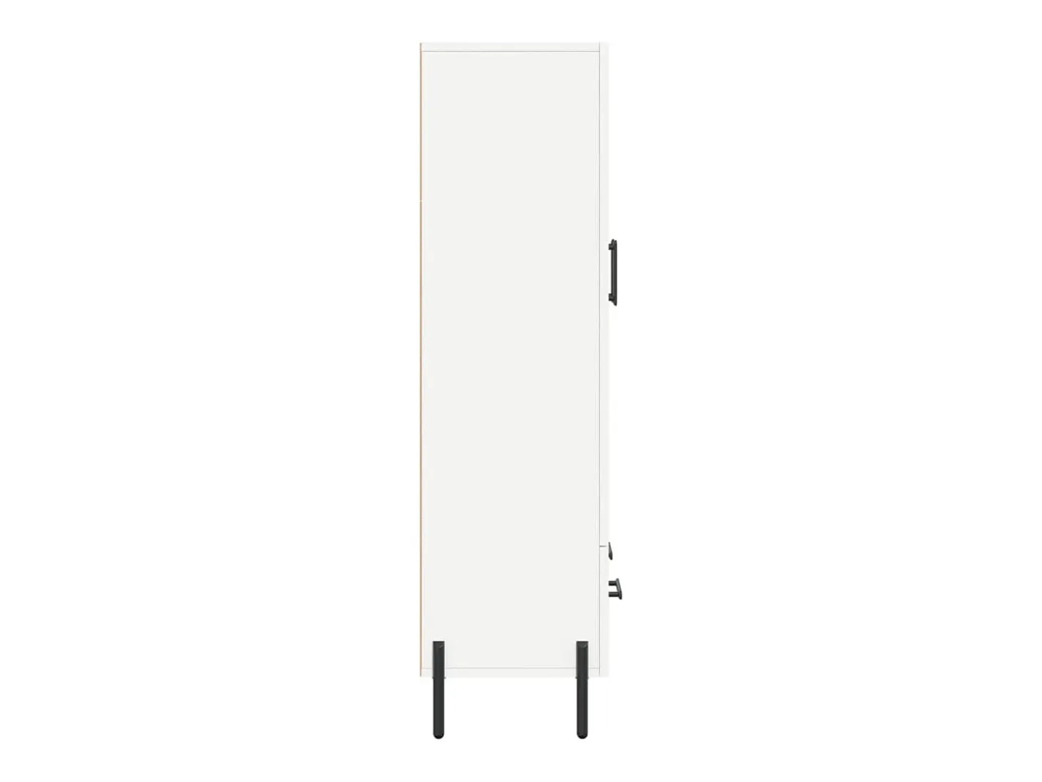 Aparador cómoda armario mueble organizador cocina salón salón alto 69,5 x 31 x 115 cm madera contrachapada blanco 02_0032500