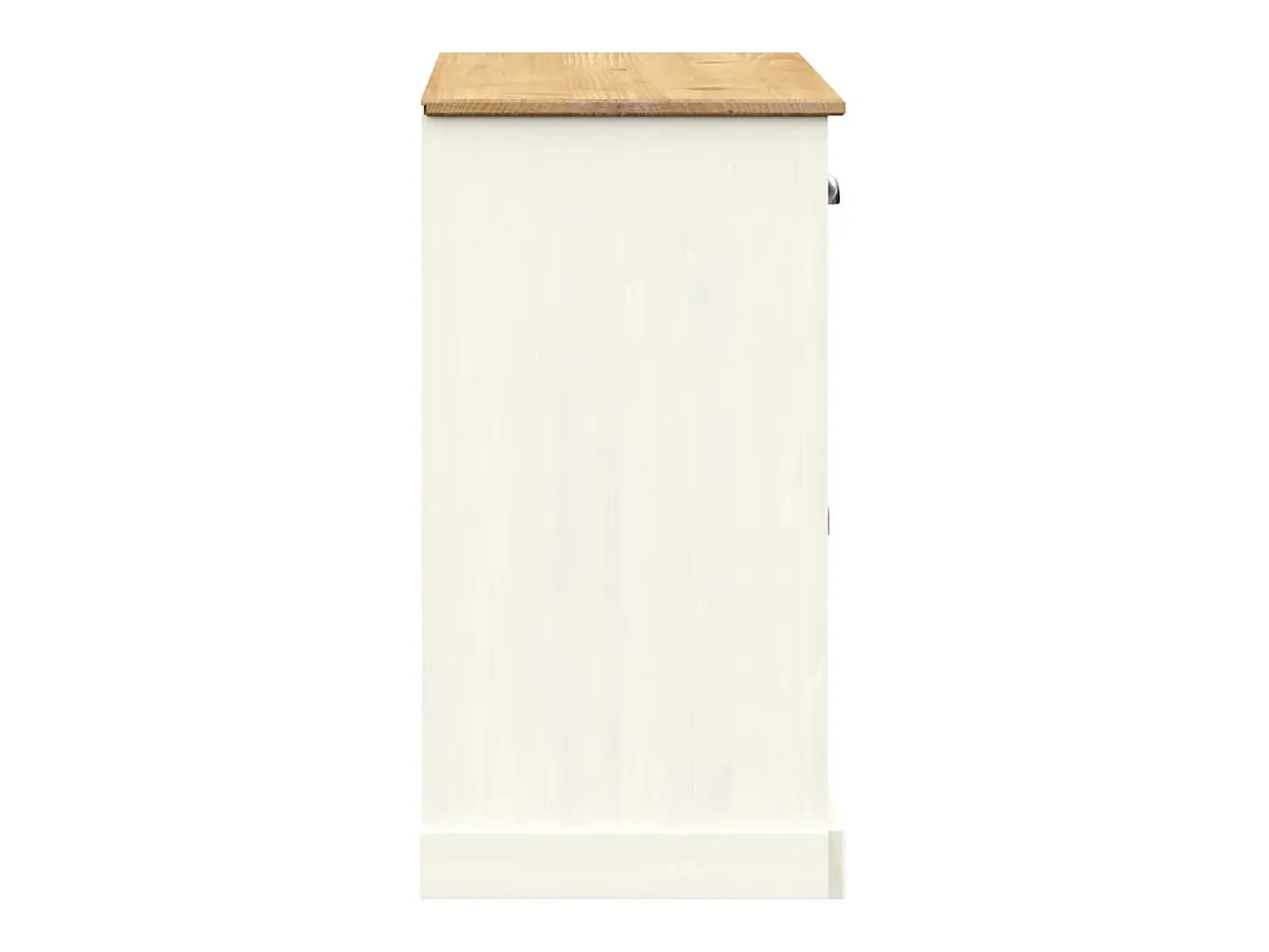 Aparador cómoda armario mueble organizador cocina salón salón con cajones 113 x 40 x 75 cm madera maciza de pino blanco 02_0030132