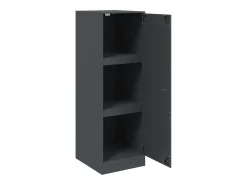 Aparador cómoda armario mueble organizador cocina salón salón 34,5 x 39 x 107 cm acero antracita 02_0029692