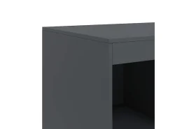 Aparador cómoda armario mueble organizador cocina salón salón alto 67 x 39 x 95 cm acero antracita 02_0032203