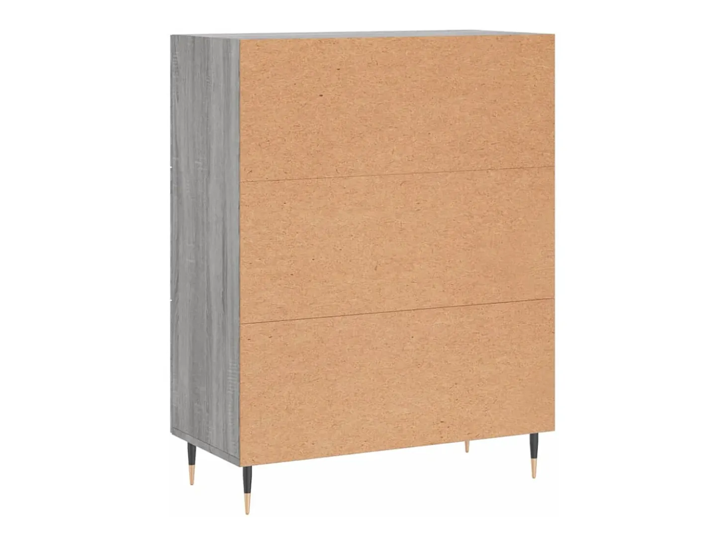 Aparador cómoda cómoda armario mueble organizador cocina salón salón Sonoma 69,5 x 34 x 90 cm madera contrachapada gris 02_0036478