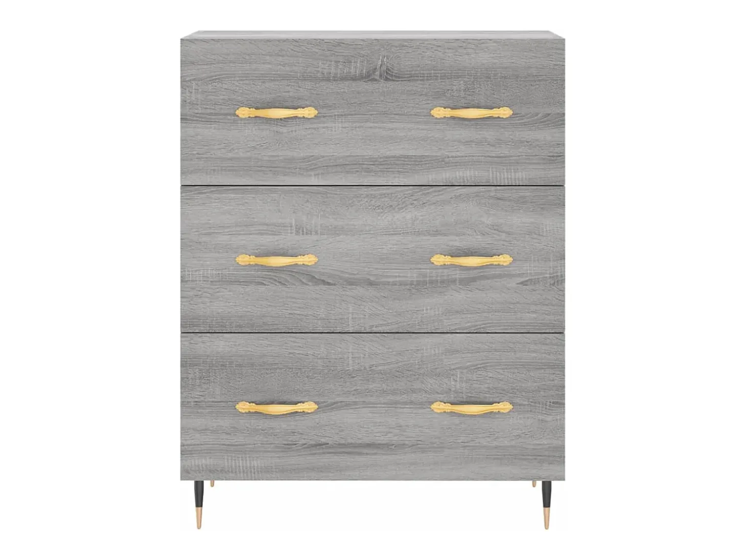 Aparador cómoda cómoda armario mueble organizador cocina salón salón Sonoma 69,5 x 34 x 90 cm madera contrachapada gris 02_0036478