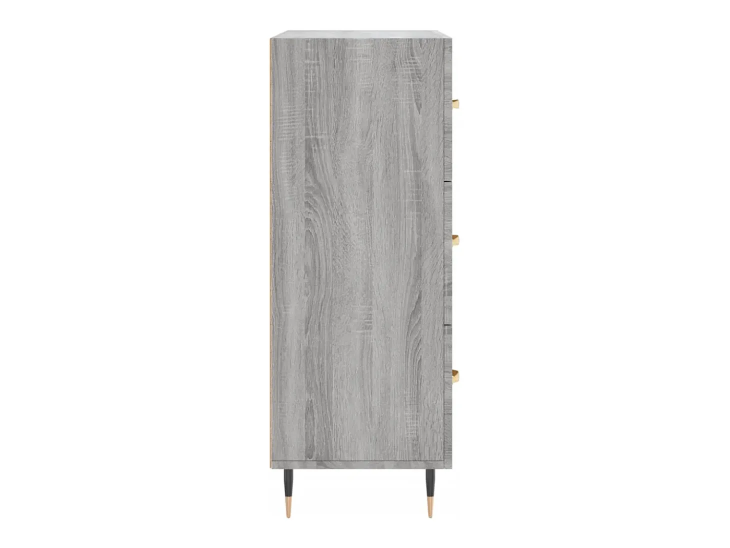 Aparador cómoda cómoda armario mueble organizador cocina salón salón Sonoma 69,5 x 34 x 90 cm madera contrachapada gris 02_0036478
