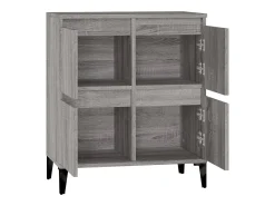 Aparador cómoda cómoda armario unidad de almacenamiento organizador cocina salón salonsonoma 60 x 35 x 70 cm madera contrachapada gris 02_0036413