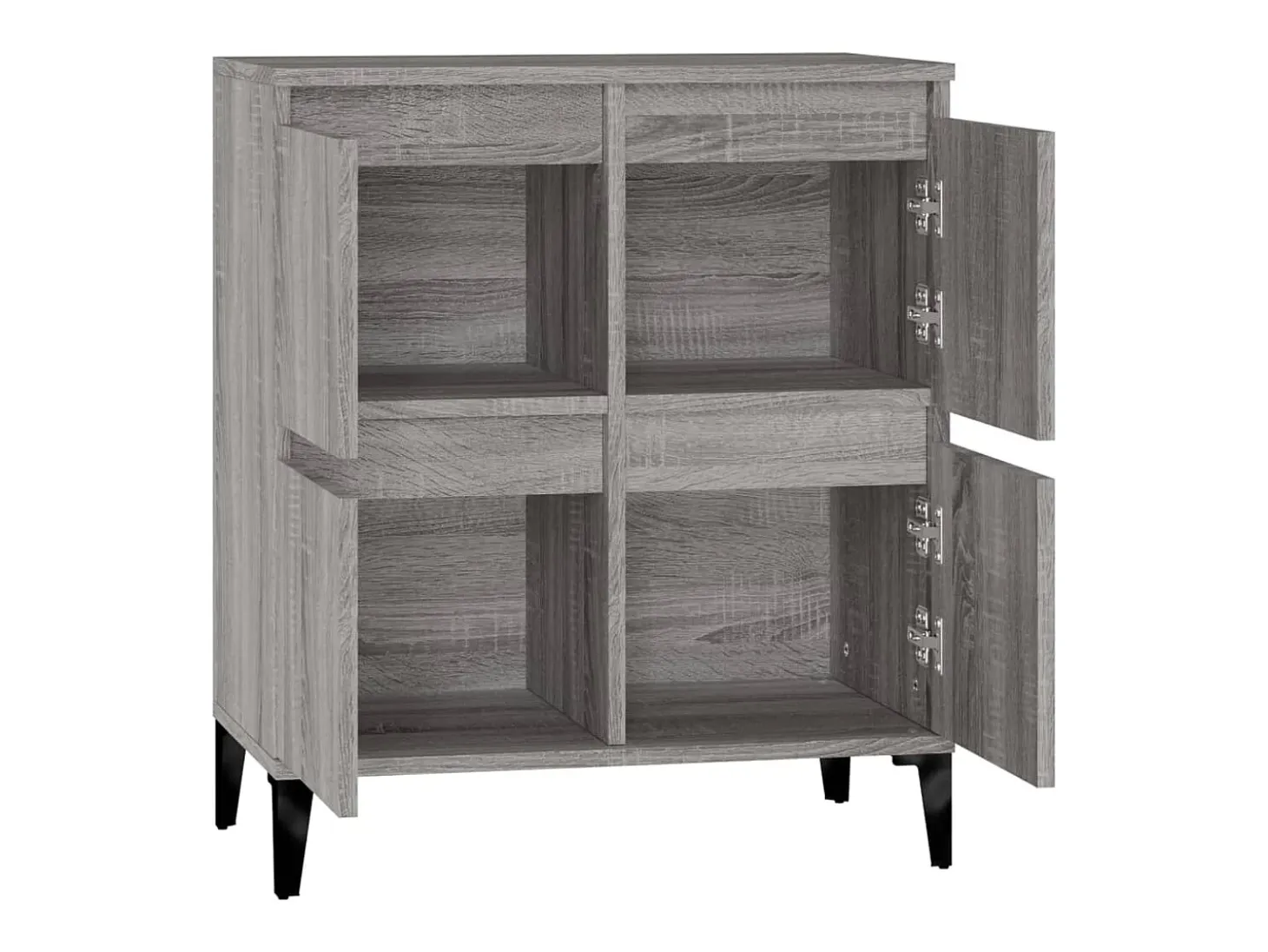 Aparador cómoda cómoda armario unidad de almacenamiento organizador cocina salón salonsonoma 60 x 35 x 70 cm madera contrachapada gris 02_0036413