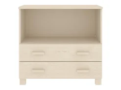 Aparador cómoda cómoda armario mueble organizador cocina salón salón 85 x 35 x 80 cm madera maciza de pino marrón 02_0032180