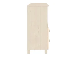 Aparador cómoda cómoda armario mueble organizador cocina salón salón 85 x 35 x 80 cm madera maciza de pino marrón 02_0032180