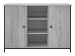 Aparador cómoda cómoda armario unidad de almacenamiento organizador cocina salón salonsonoma 100 x 35 x 70 cm madera contrachapada gris 02_0036247