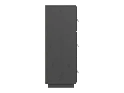 Aparador cómoda cómoda armario mueble organizador cocina salón salón alto 34 x 40 x 108,5 cm madera maciza de pino gris 02_0034224