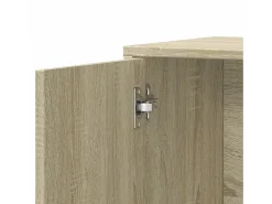 Aparador cómoda cómoda armario unidad de almacenamiento organizador cocina salón salón Sonoma 60 x 31 x 70 cm madera contrachapada marrón 02_0031594