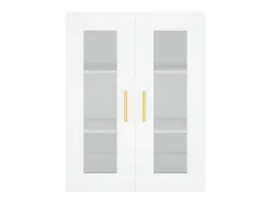 Aparador cómoda cómoda armario mueble organizador cocina salón salón alto 69,5 x 34 x 180 cm madera contrachapada blanco 02_0032690