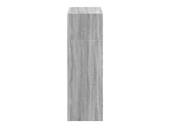 Aparador cómoda cómoda armario mueble organizador cocina salón salón alto Sonoma 70 x 41 x 124 cm madera contrachapada gris 02_0035626