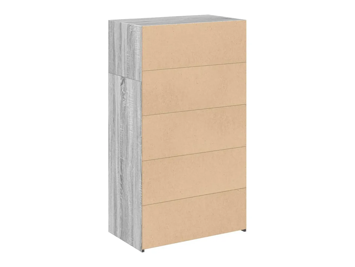 Aparador cómoda cómoda armario mueble organizador cocina salón salón alto Sonoma 70 x 41 x 124 cm madera contrachapada gris 02_0035626