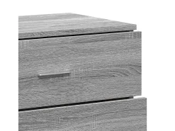 Aparador cómoda cómoda armario mueble organizador cocina salón salón Sonoma 60 x 39 x 80 cm madera contrachapada gris 02_0036418