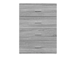 Aparador cómoda cómoda armario mueble organizador cocina salón salón Sonoma 60 x 39 x 80 cm madera contrachapada gris 02_0036418