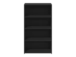 Aparador cómoda cómoda armario mueble organizador cocina salón salón alto 70 x 41 x 124 cm madera contrachapada negro 02_0035123