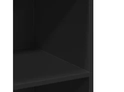 Aparador cómoda cómoda armario mueble organizador cocina salón salón alto 70 x 41 x 124 cm madera contrachapada negro 02_0035123