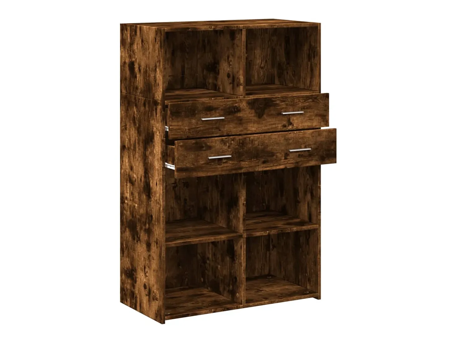 Aparador cómoda cómoda armario mueble organizador cocina salón salón alto 80 x 42,5 x 124 cm madera contrachapada marrón 02_0033561
