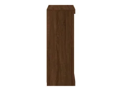 Aparador cómoda cómoda armario mueble organizador cocina salón salón con luces LED 60,5 x 37 x 100 cm marrón 02_0029925