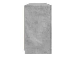 Aparador Cómoda Cómoda Armario Unidad de Almacenamiento Organizador Cocina Salón Salón con Luces LED 163 x 37 x 67 cm Gris 02_0029983