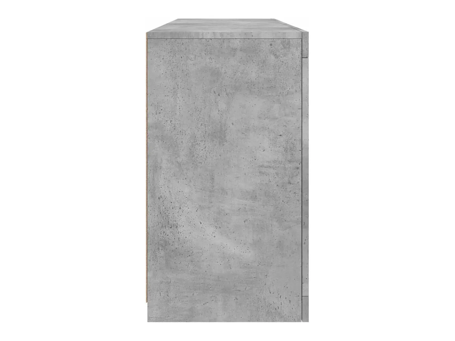 Aparador Cómoda Cómoda Armario Unidad de Almacenamiento Organizador Cocina Salón Salón con Luces LED 163 x 37 x 67 cm Gris 02_0029983