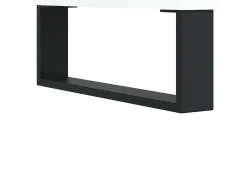 Aparador cómoda cómoda armario mueble organizador cocina salón salón juego de 2 madera contrachapada blanco brillante 02_0036714