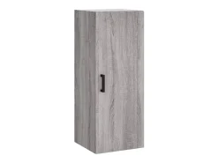 Aparador cómoda cómoda armario mueble organizador cocina salón salón alto Sonoma 34,5 x 34 x 180 cm madera contrachapada gris 02_0035330