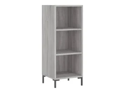 Aparador cómoda cómoda armario mueble organizador cocina salón salón alto Sonoma 34,5 x 34 x 180 cm madera contrachapada gris 02_0035330