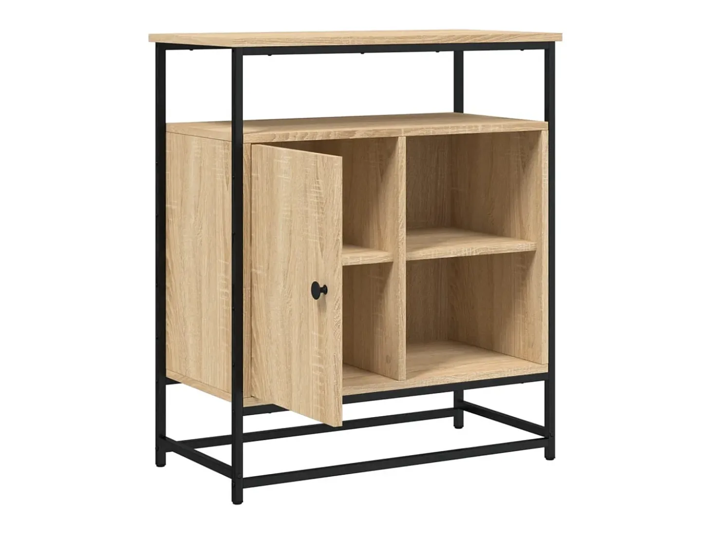 Aparador cómoda cómoda armario mueble organizador cocina salón salón Sonoma 69 x 35 x 80 cm madera contrachapada marrón 02_0031690