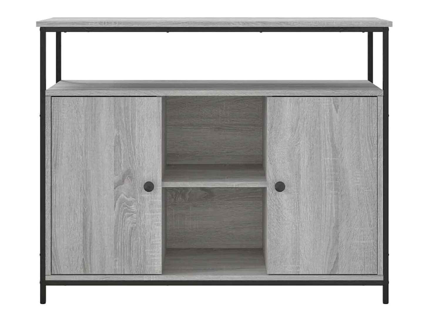 Aparador cómoda cómoda armario mueble organizador cocina salón salón Sonoma 100 x 35 x 80 cm madera contrachapada gris 02_0036252