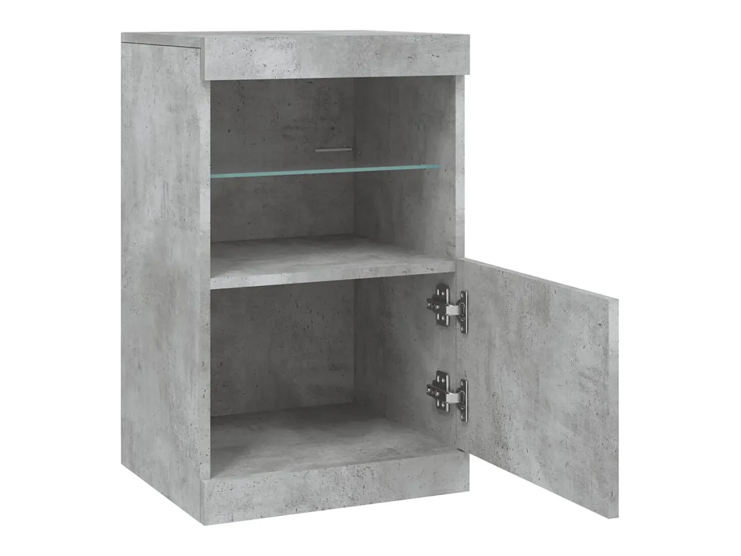 Aparador cómoda cómoda armario mueble organizador cocina salón salón con luces LED 41 x 37 x 67 cm gris 02_0029999