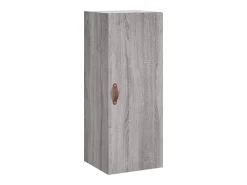 Aparador cómoda cómoda armario mueble organizador cocina salón salón alto Sonoma 34,5 x 34 x 180 cm madera contrachapada gris 02_0035209