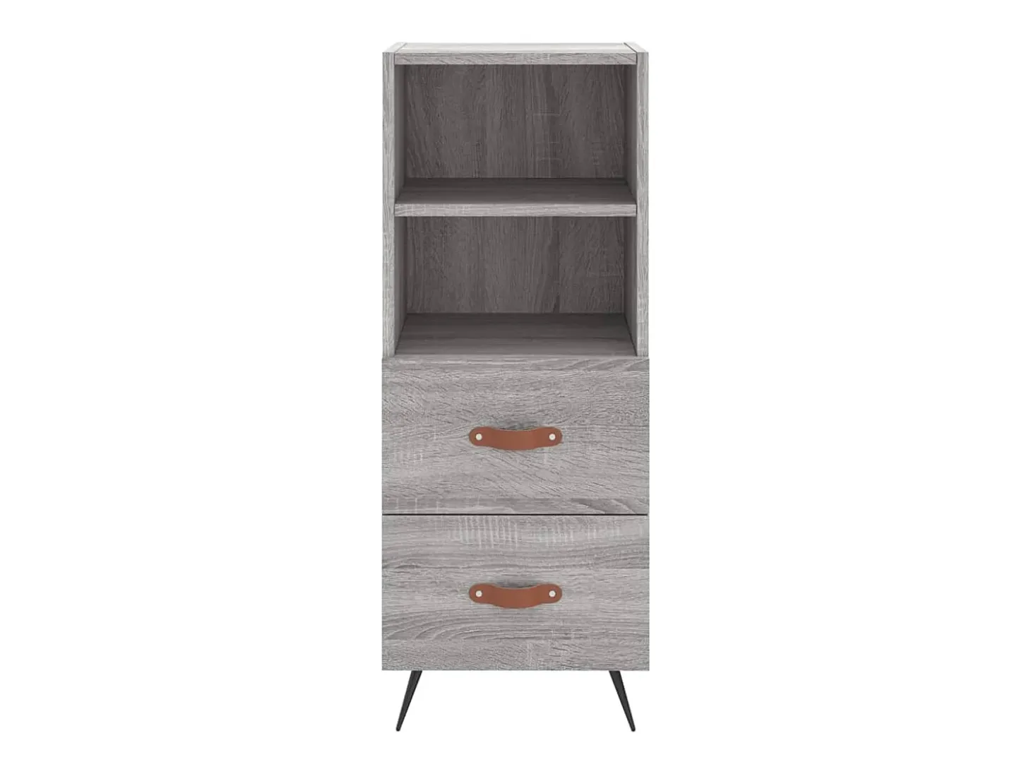 Aparador cómoda cómoda armario mueble organizador cocina salón salón alto Sonoma 34,5 x 34 x 180 cm madera contrachapada gris 02_0035209