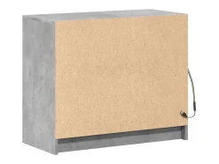 Aparador Cómoda Cómoda Armario Organizador Cocina Salón Salón con LED 72 x 34 x 61 cm Madera contrachapada Gris 02_0029806