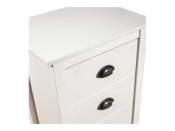Aparador cómoda cómoda armario mueble organizador cocina salón salón Hill 46 x 35 x 80 cm madera maciza de pino blanco 02_0035668