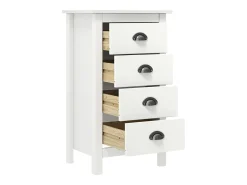Aparador cómoda cómoda armario mueble organizador cocina salón salón Hill 46 x 35 x 80 cm madera maciza de pino blanco 02_0035668